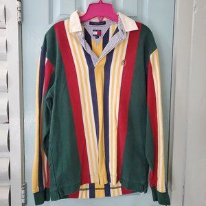 ADULT Tommy Hilfiger Striped Shirt Women's Medium/Large